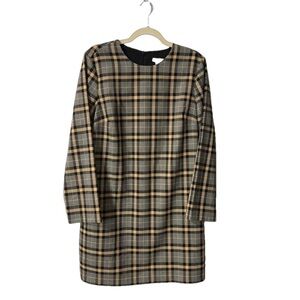 ⭐️ H&M short plaid long-sleeve dress- size medium